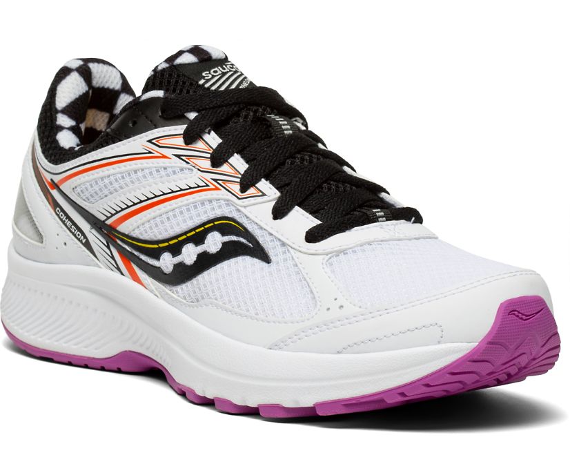 Saucony Cohesion 14 Women's Running Shoes White / Black | AU 097LISH